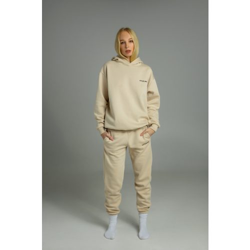 SOFT BEIGE JOGGER SET - HOODIE