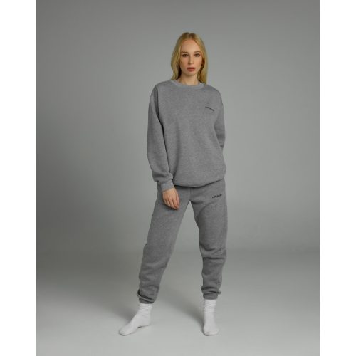 SOFT LIGHT GRAY JOGGER SET - SWEATSHIRT